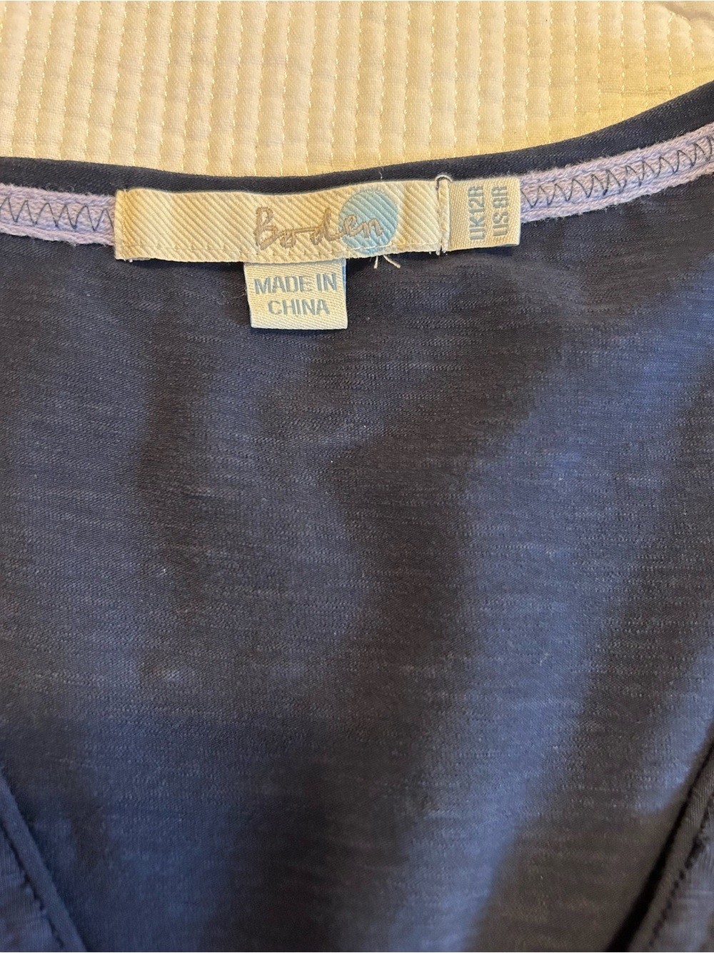 Boden Lottie Navy Wrap-Front Midi Dress - Picture 4 of 6